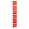 Adiroffice 12 in W, 12 in D, 72 in H, Steel ADI629-206-RED-4PK - alternate 2